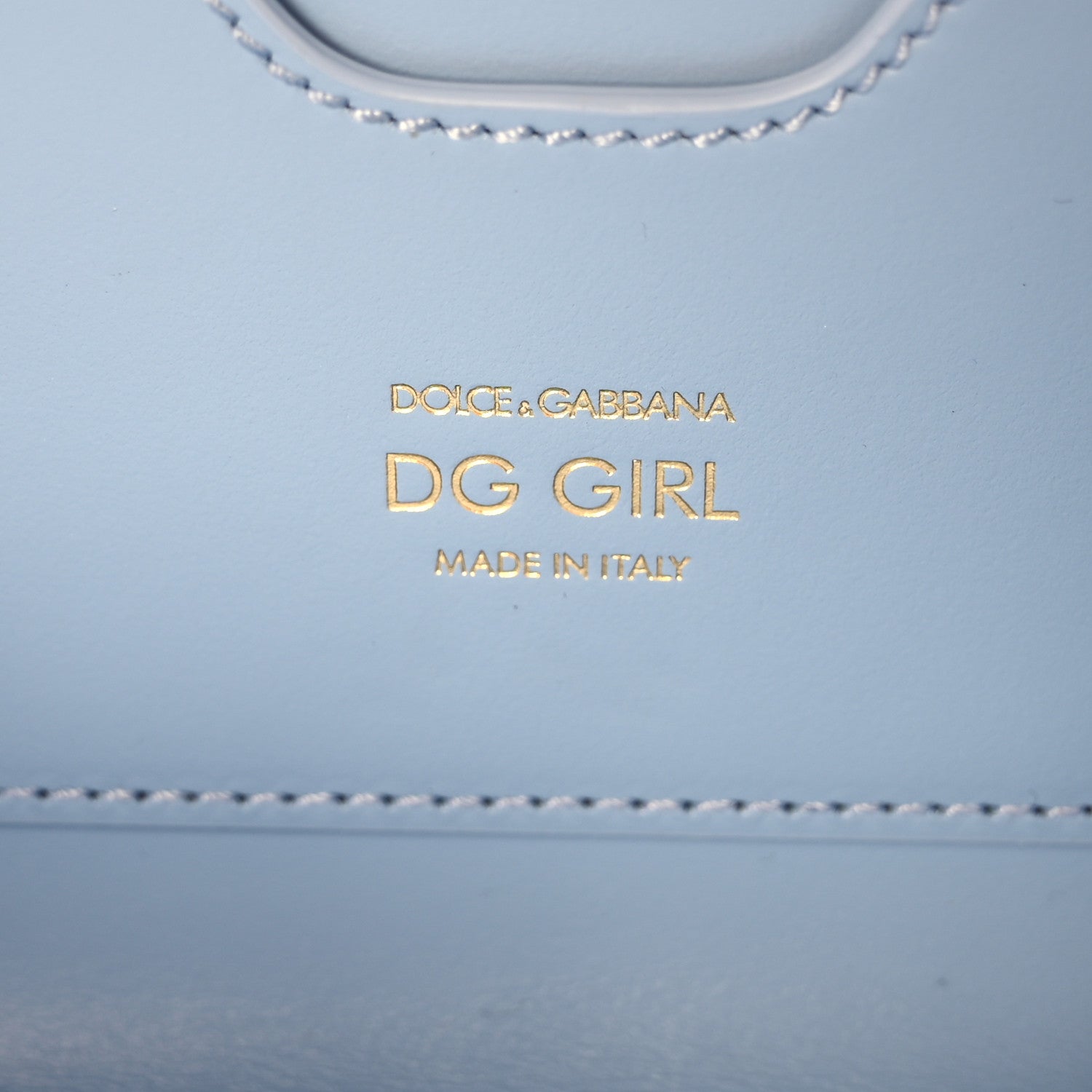 Dolce & Gabbana Calfskin Boucle DG Girls Phone Shoulder Bag Light Blue 6 of 9