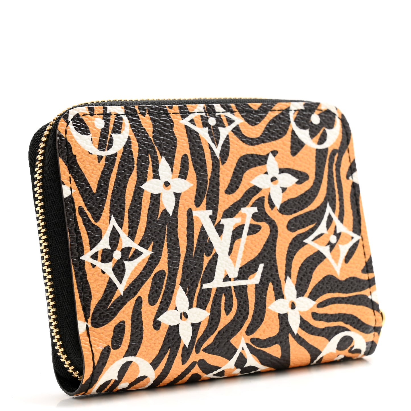 Monogram Giant Jungle Zippy Coin Purse Black