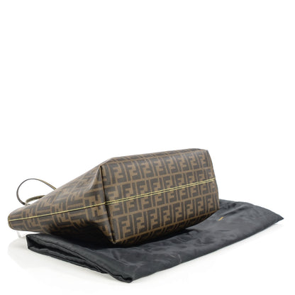 Fendi Zucca Spalmati Medium Roll Tote Tobacco Giallo 4 of 7