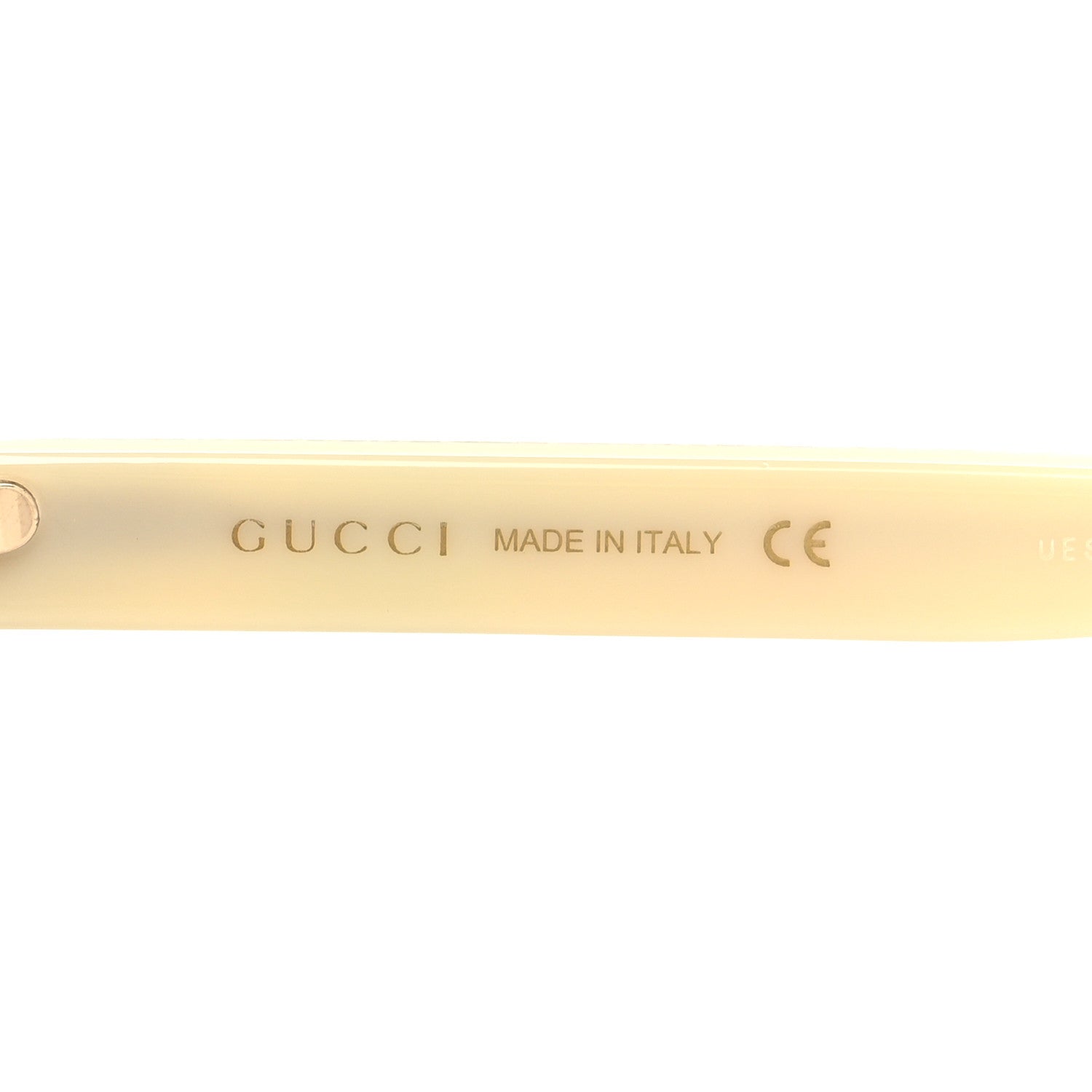 Gucci Square Frame Stripe Glitter GG0328S Sunglasses Ivory Multicolor 5 of 8