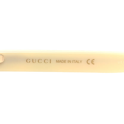 Gucci Square Frame Stripe Glitter GG0328S Sunglasses Ivory Multicolor 5 of 8