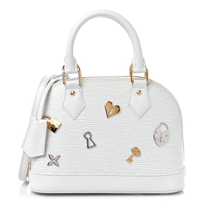 Louis Vuitton Epi Love Lock Alma BB White 1 of 9