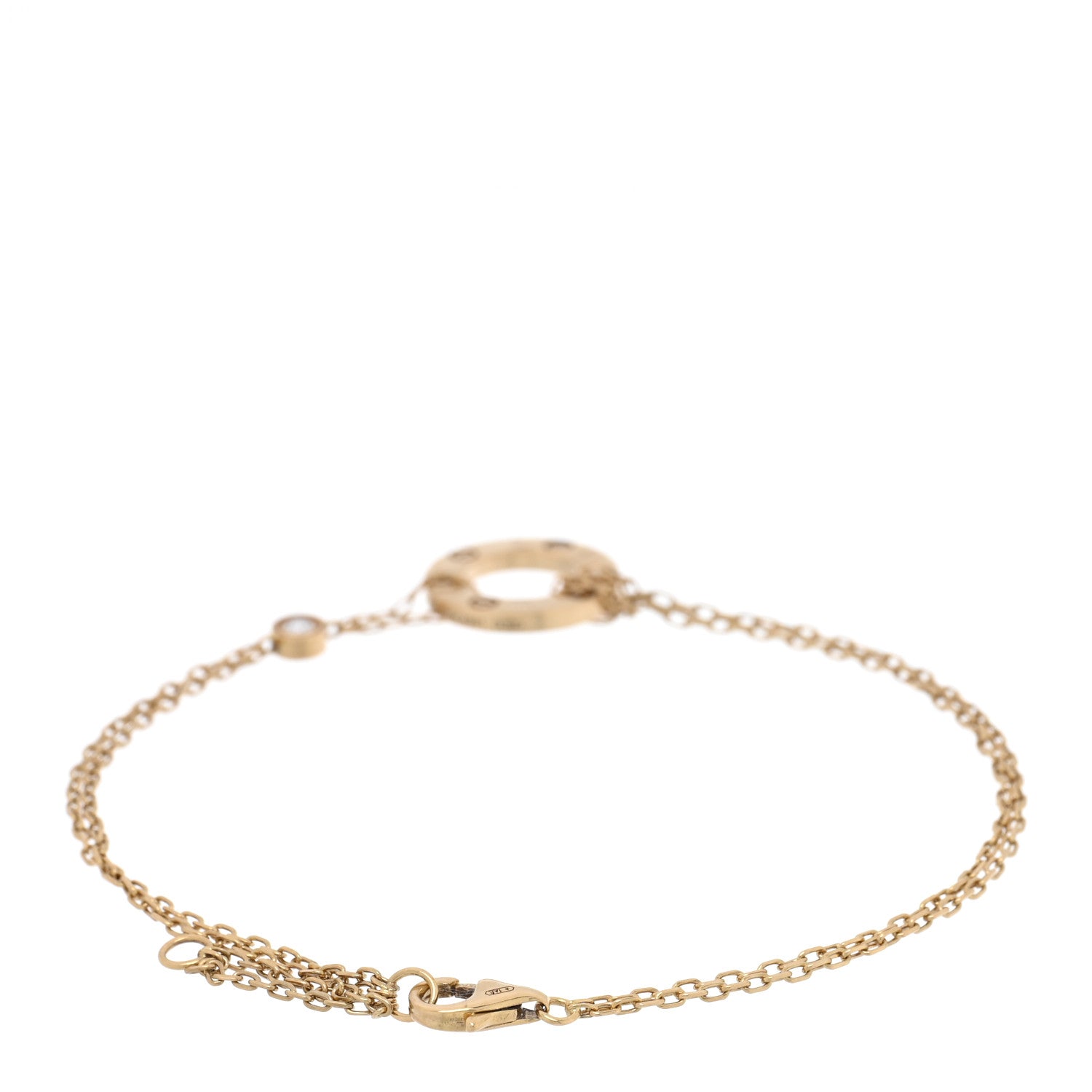 Cartier 18K Yellow Gold Diamond Love Bracelet 2 of 3