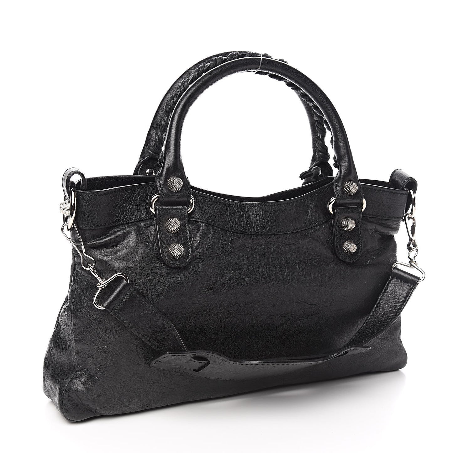 Agneau Giant 12 Silver Hardware First Black