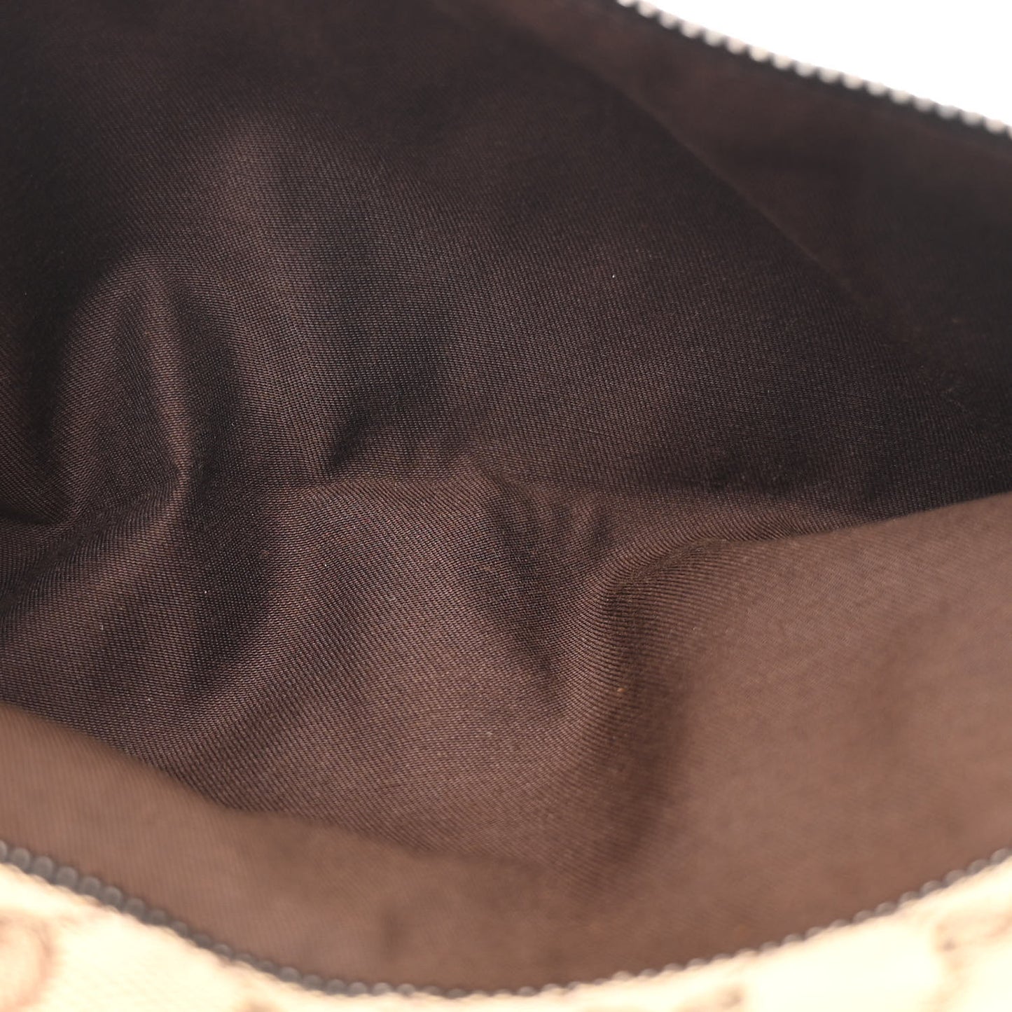 GG Monogram Double Pocket Belt Bag Dark Brown