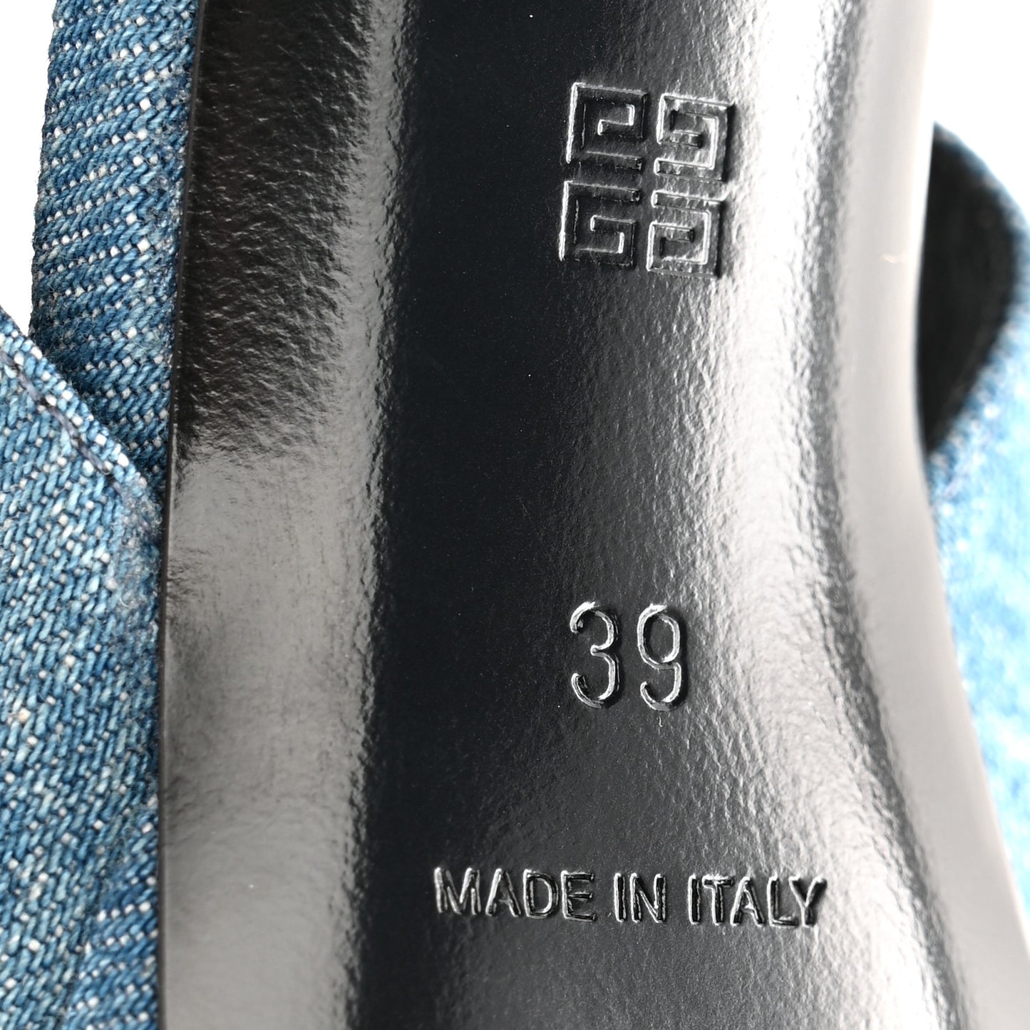 Denim Voyou Sandals 39 Medium Blue