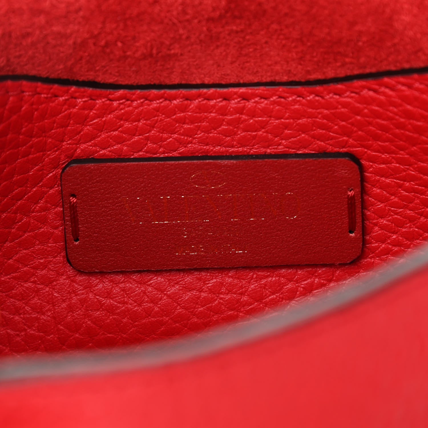 Valentino Garavani Pebbled Calfskin Mini Rockstud Crossbody Bag Rouge Pur 6 of 9