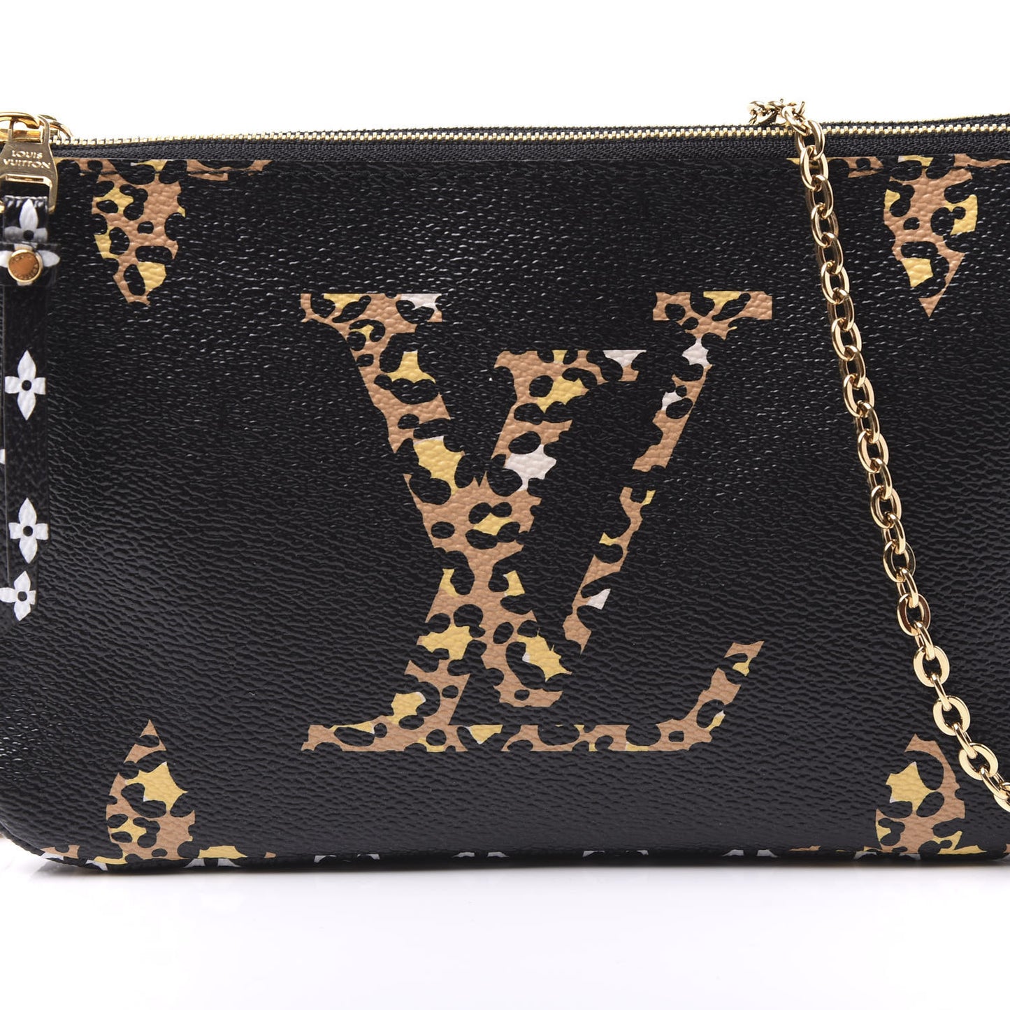 Monogram Giant Jungle Pochette Double Zip Black