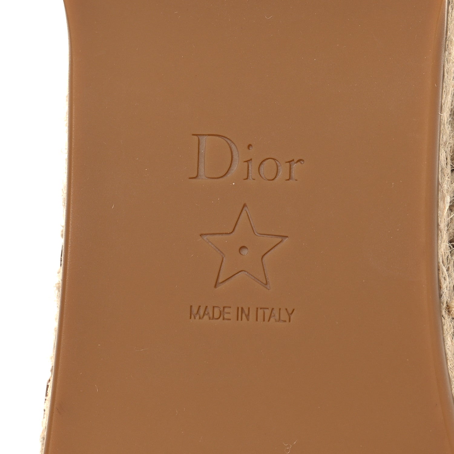 Christian Dior Lambskin Granville Espadrille 40 Golden Saddle 8 of 10