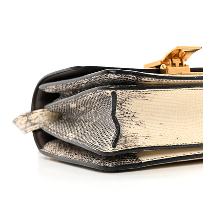 Celine Lizard Small Classic Box Flap Bag Natural 8 of 16