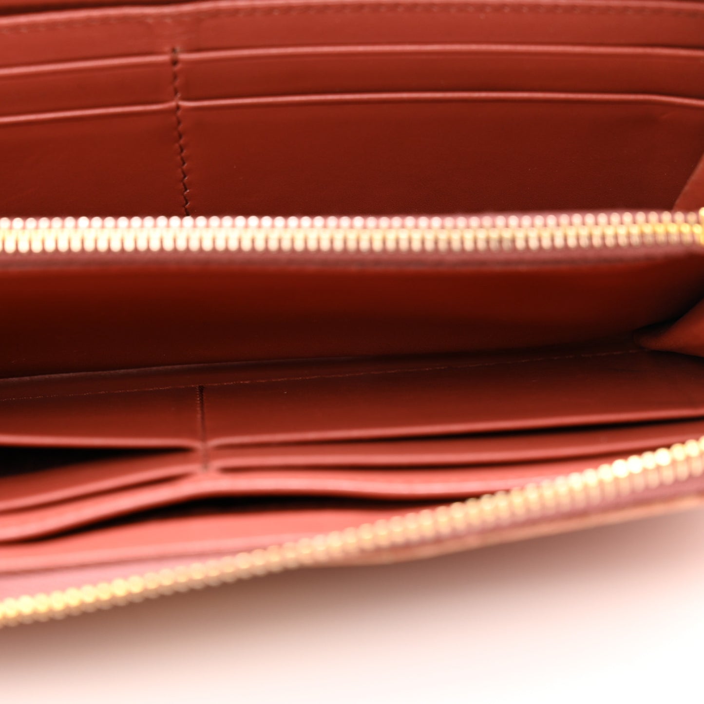 Vernice Crocodile Embossed Calfskin Zip Around Wallet Antico