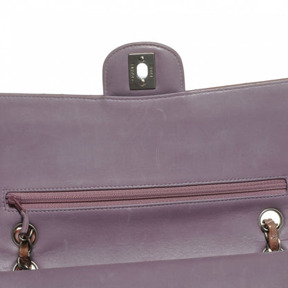 Chanel Patent Medium Double Flap Mauve 7 of 10