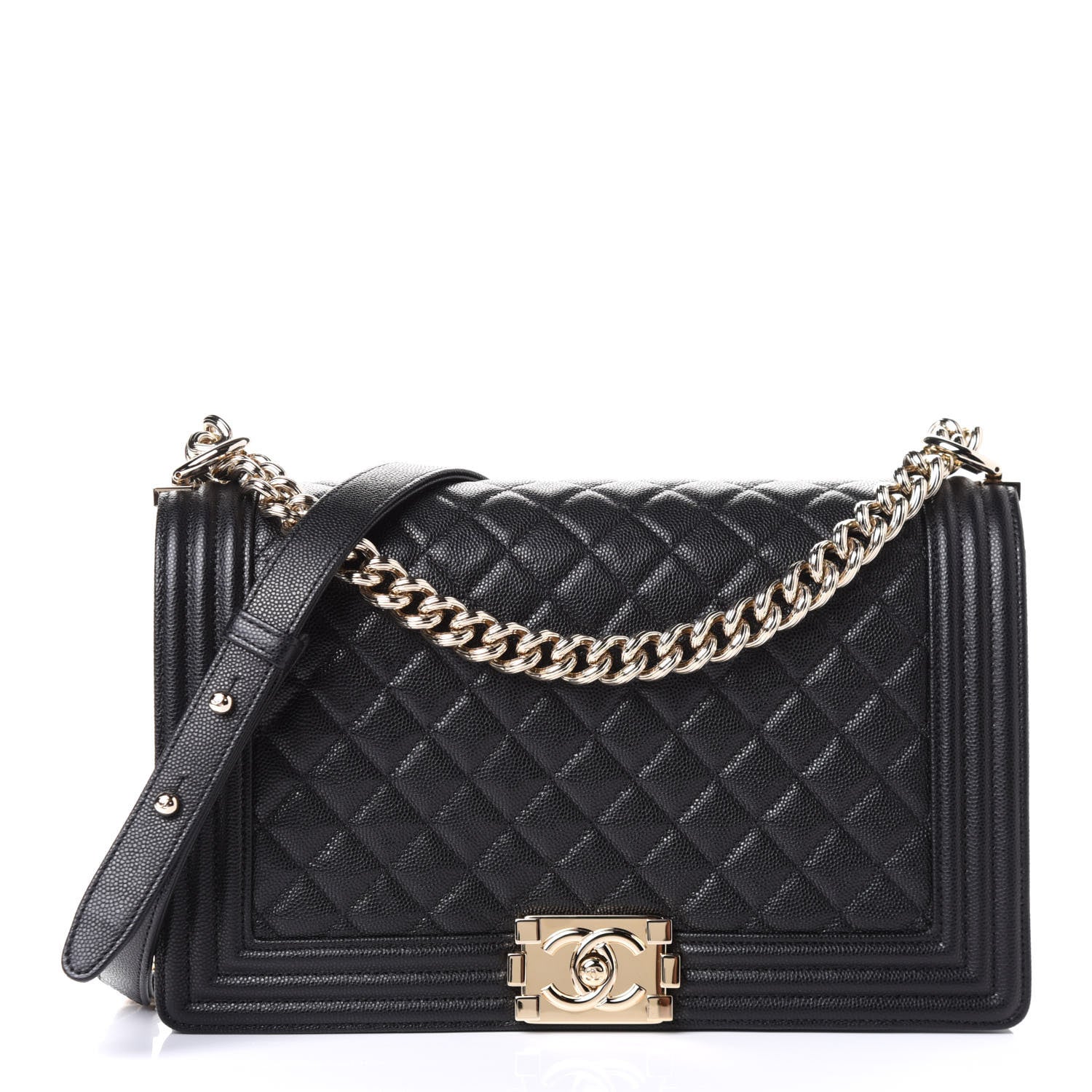 Chanel Caviar Quilted New Medium Boy Flap Black 1 of 5