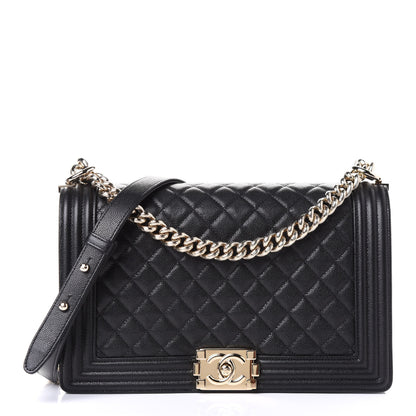 Chanel Caviar Quilted New Medium Boy Flap Black 1 of 5