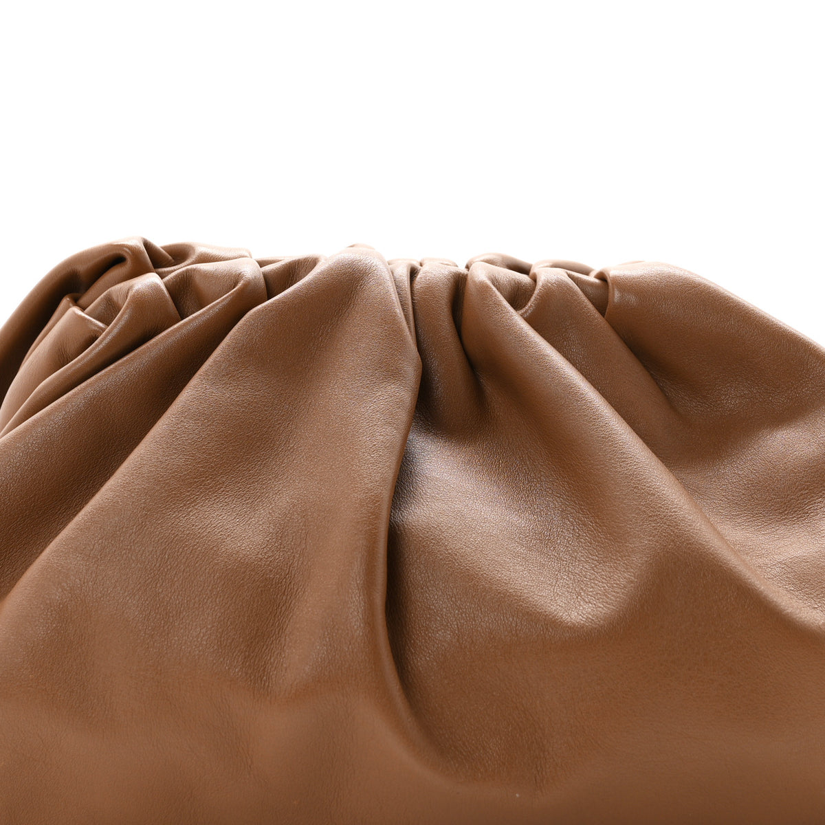 Smooth Butter Calf The Pouch Oversized Clutch Teak