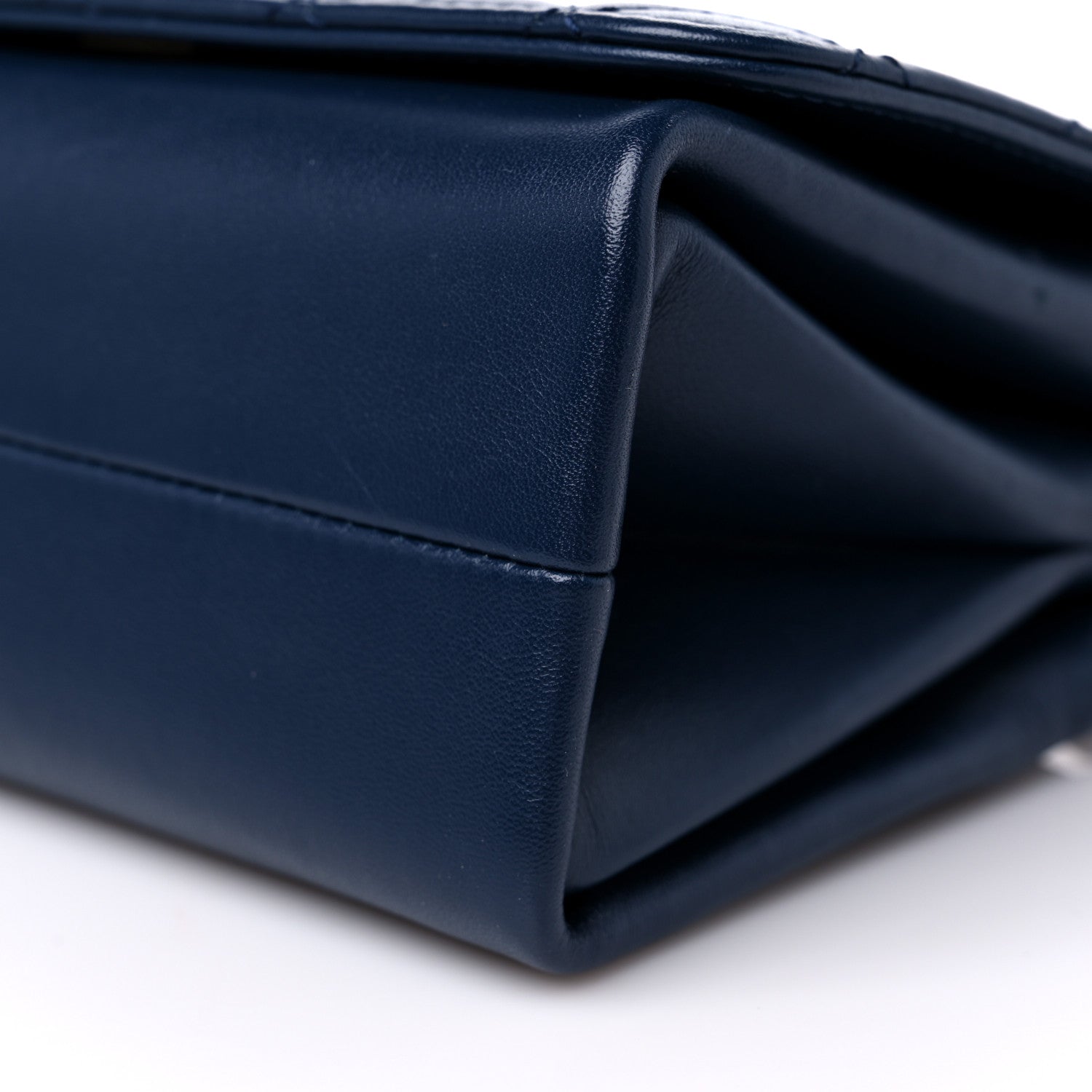 Chanel Calfskin Quilted Pearl Jewel Chain Flap Navy 9 of 10