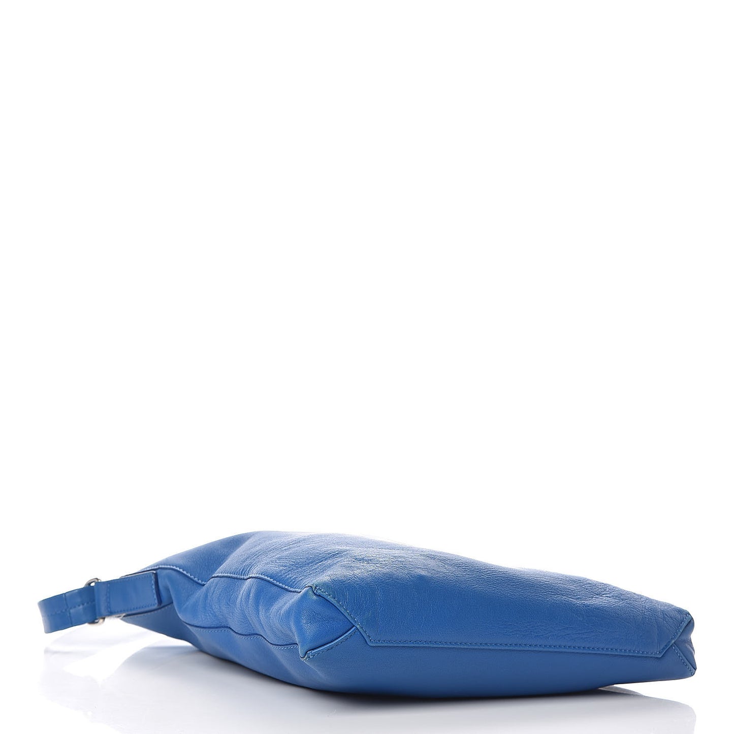 Lambskin Crossbody Adjustable Bag Blue