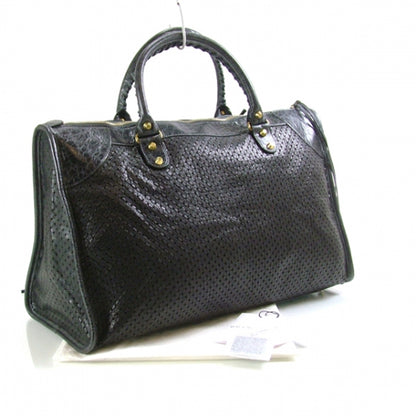 Balenciaga Agneau Cross Perforated Work Black 3 of 10