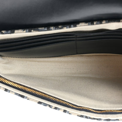 Christian Dior Oblique Saddle Chain Long Wallet Blue 5 of 12