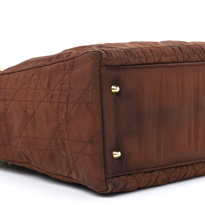 Christian Dior Nylon Cannage Medium Lady Dior Brown 9 of 10