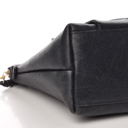 Chanel Caviar CC Shoulder Bag Navy Blue 9 of 11