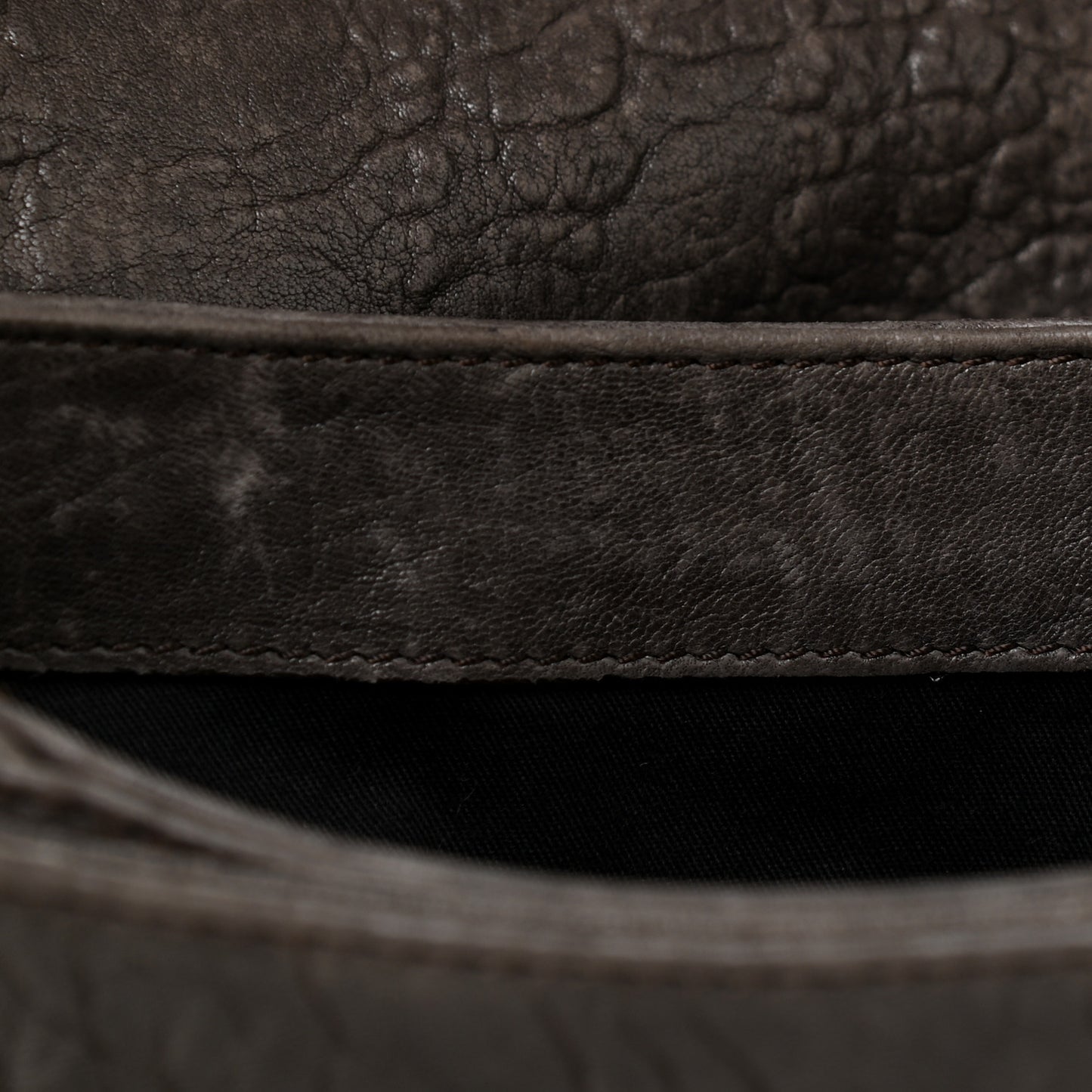 Bullhide Calfskin Medium Antigona Envelope Clutch Brown