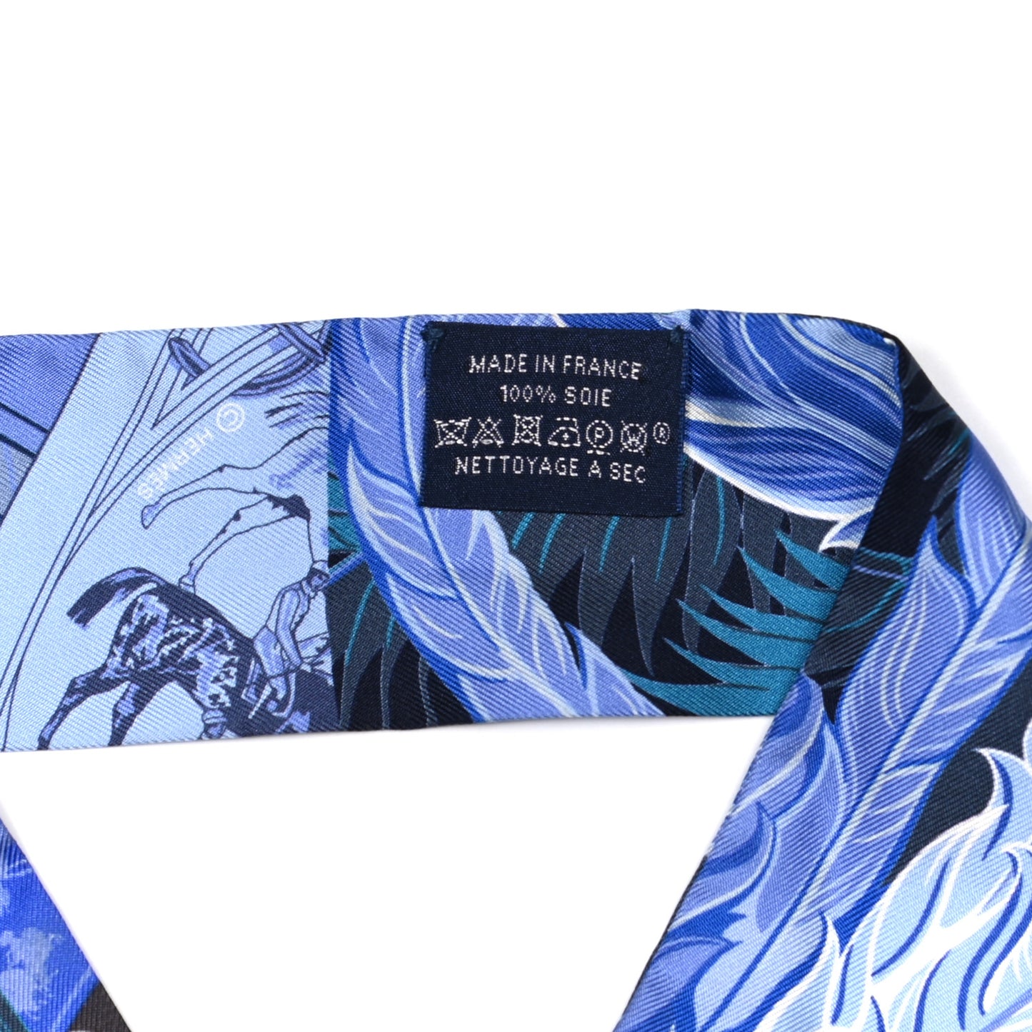 Silk Cheval Phoenix Twilly Marine Ciel Cobalt