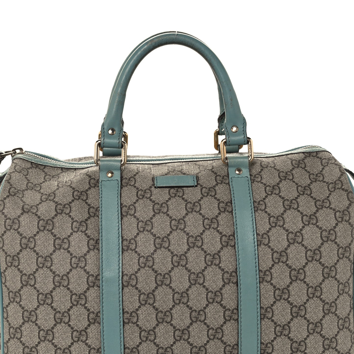GG Plus Monogram Medium Joy Boston Light Blue