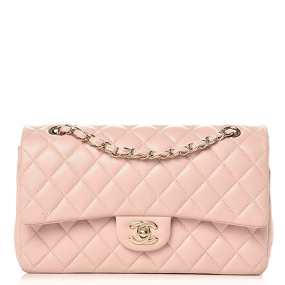 Chanel Lambskin Quilted Medium Double Flap Light Pink 1 of 8