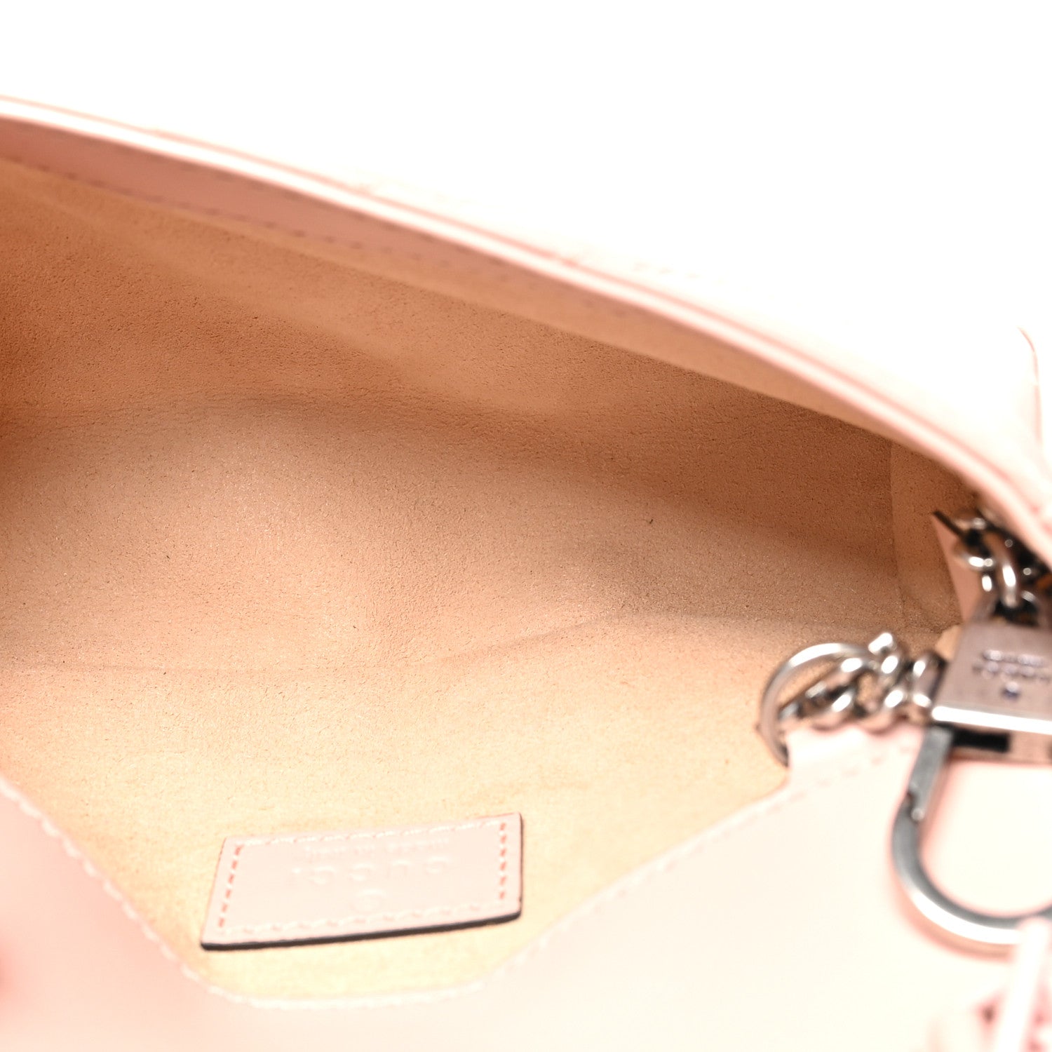 Gucci Calfskin Matelasse Monochrome GG Marmont Chain Belt Bag Perfect Pink 5 of 10