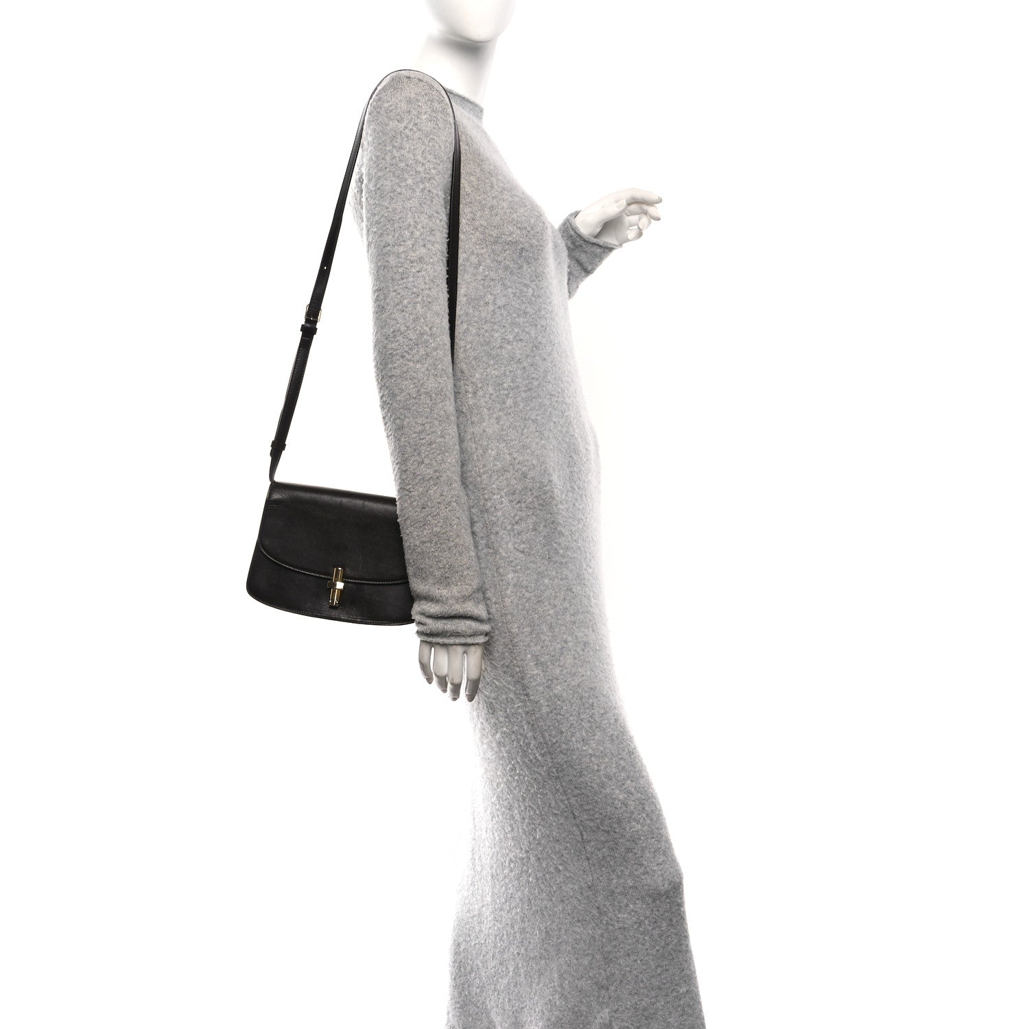 The Row Sleek Calfskin The Sofia 8.75 Crossbody Dark Brown 2 of 9