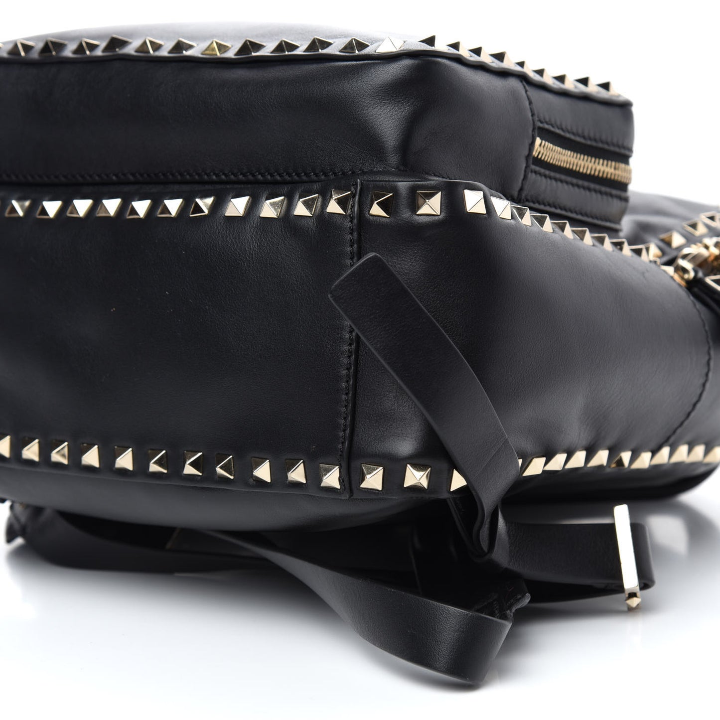 Vitello Medium Rockstud Backpack Black