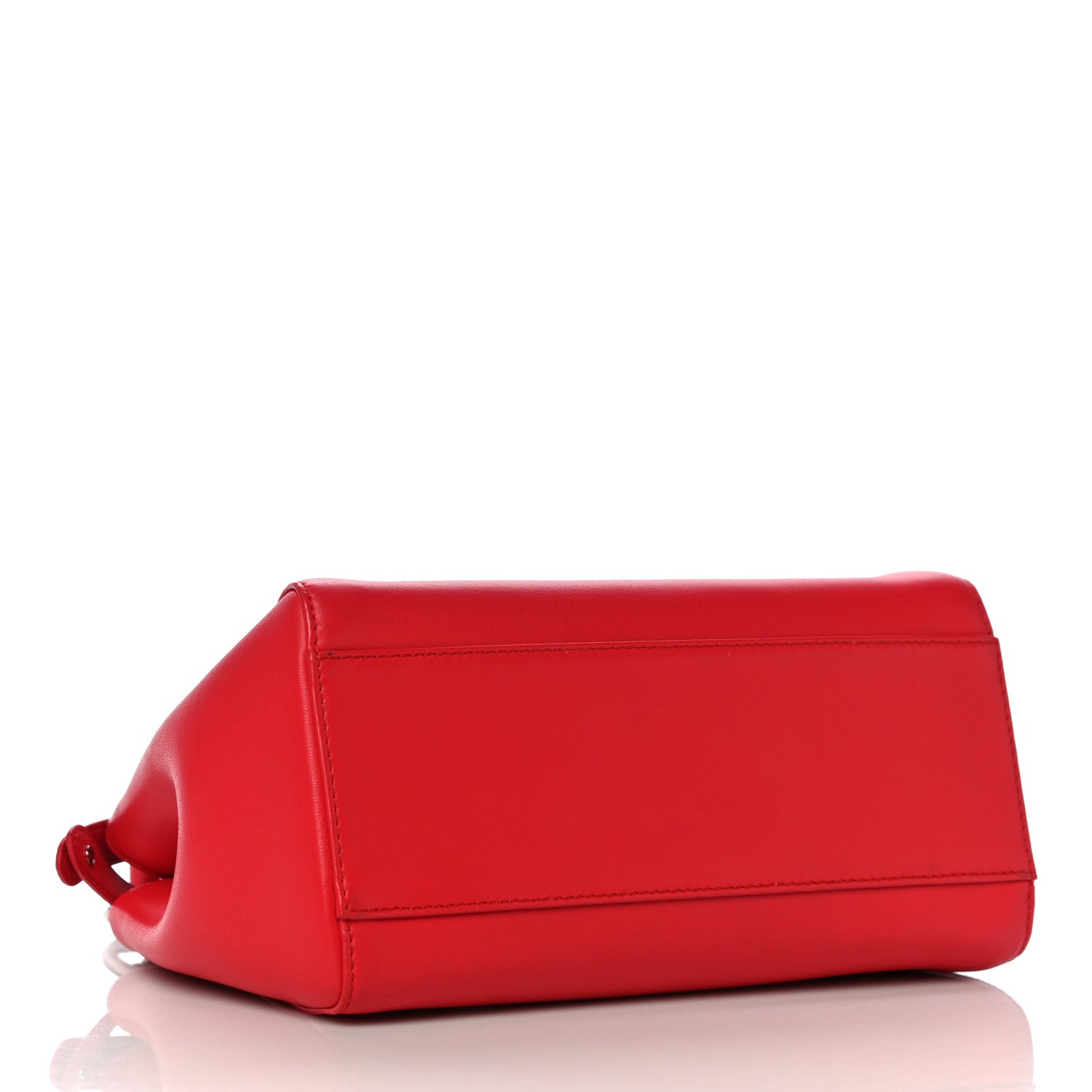 Fendi Nappa Mini Peekaboo Iconic Satchel Fiamma 3 of 15