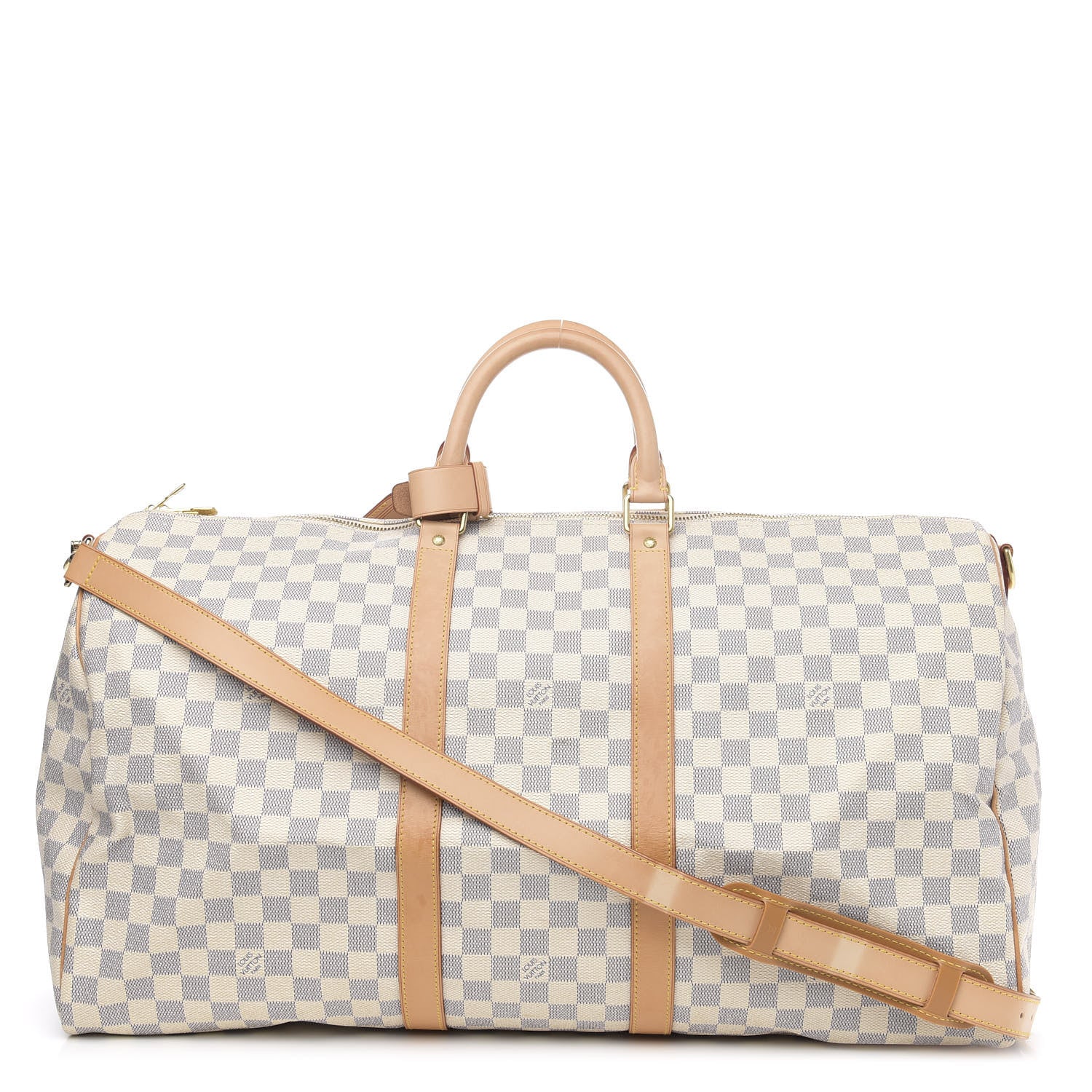 Louis Vuitton Damier Azur Keepall Bandouliere 55 1 of 16
