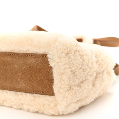 Telfar X UGG Suede Shearling Reverse Small Shopping Bag Natural 9 of 9