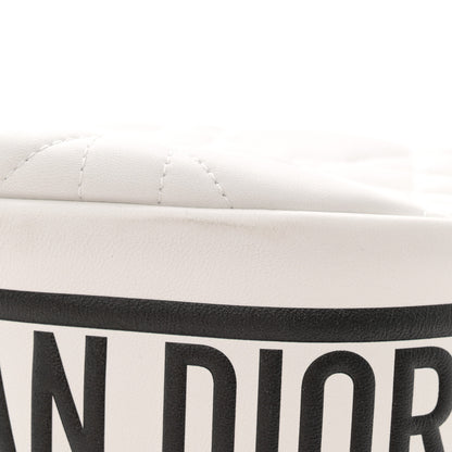 Christian Dior Lambskin Cannage Medium Dior Vibe Hobo Bag White 11 of 11