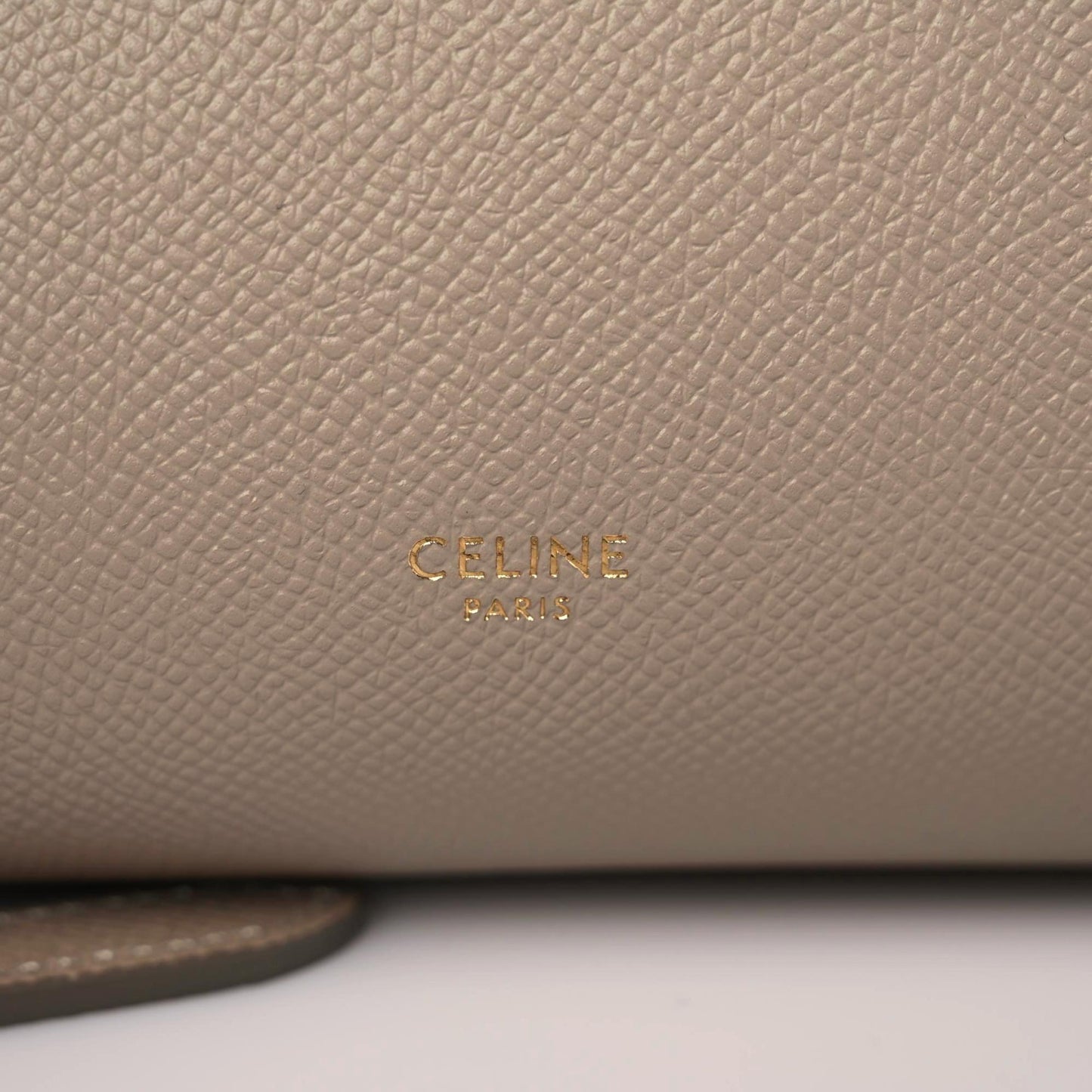 Grained Calfskin Micro Belt Bag Light Taupe