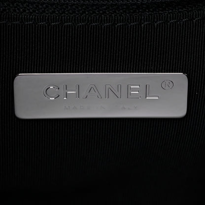 Chanel Glossy Calfskin Quilted Medium Chanel 19 Flap White Black 6 of 10