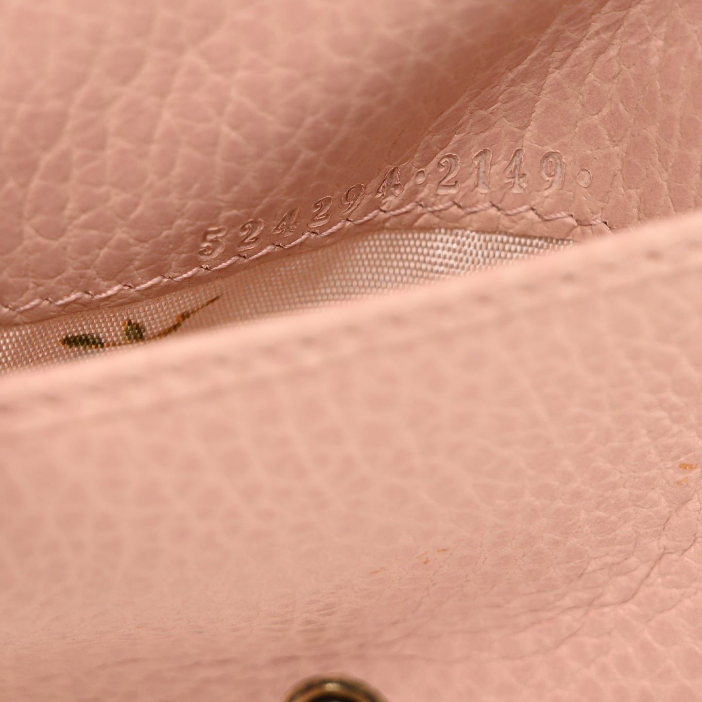 Calfskin GG Marmont Bow Wallet White