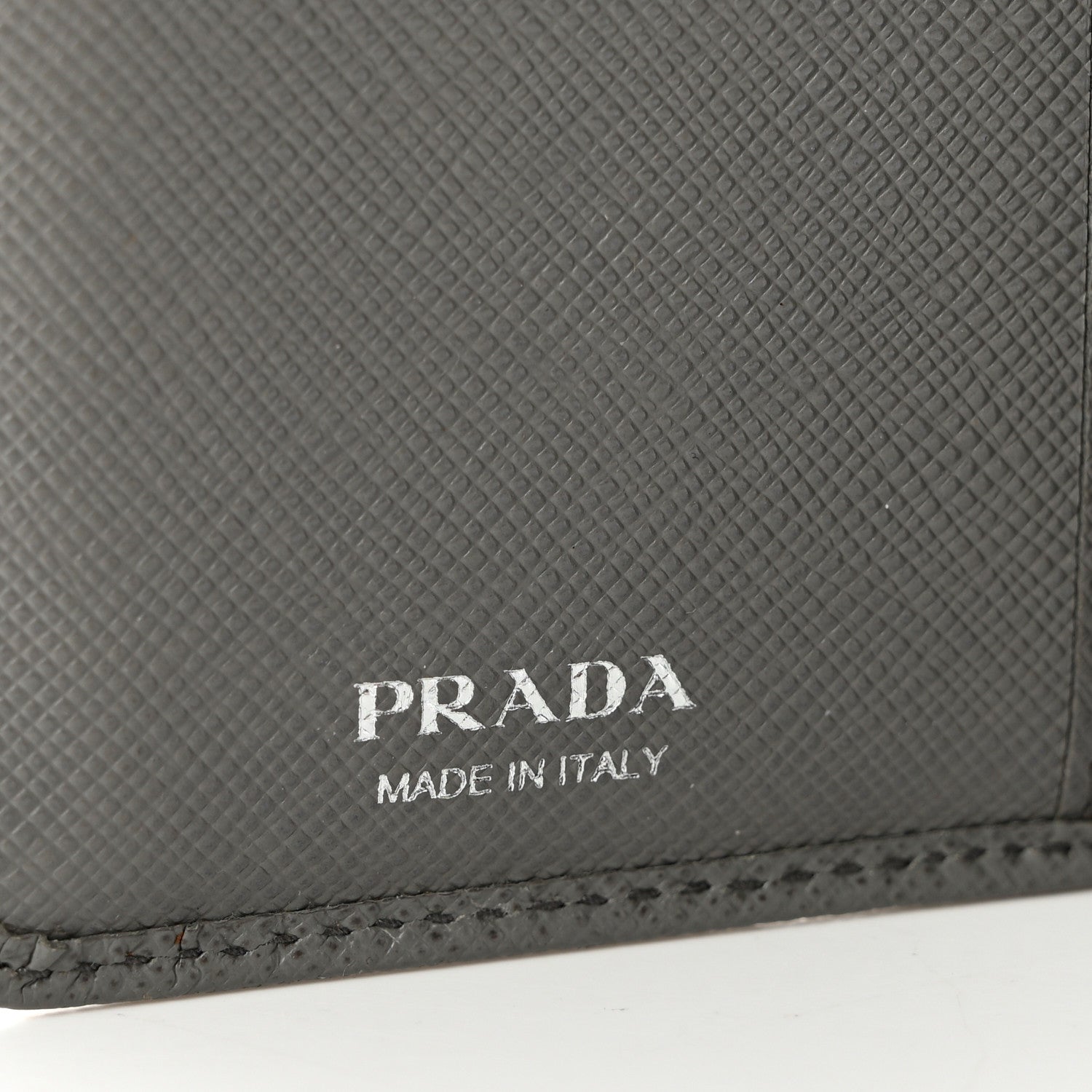 Prada Saffiano Metal Compact Wallet Marmo 6 of 10