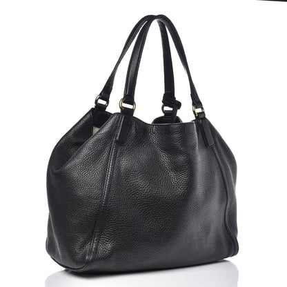 Gucci Pebbled Calfskin Medium Soho Shoulder Bag Black 3 of 14