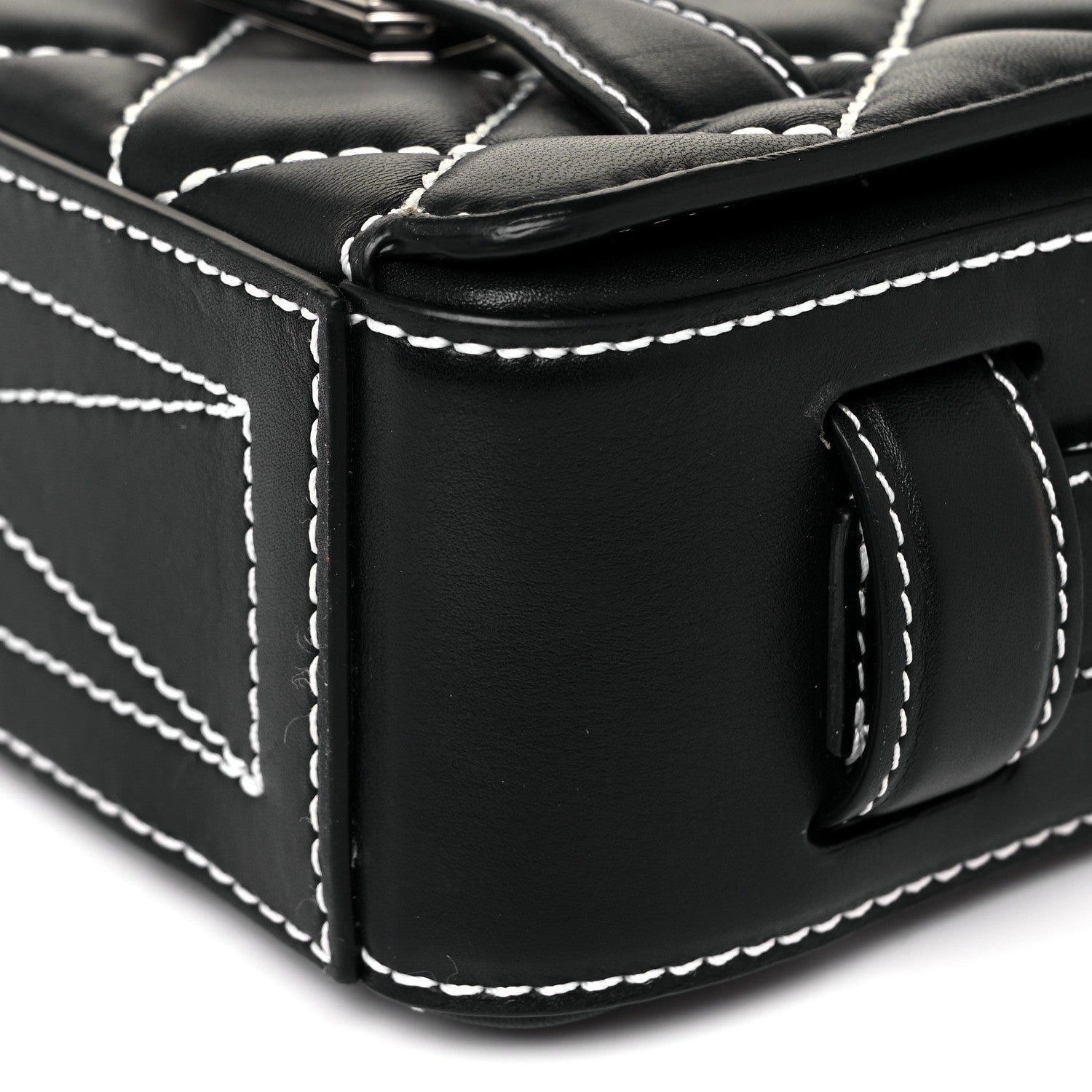 Alexander McQueen Calfskin Quilted The Myth Crossbody Bag Black 8 of 9