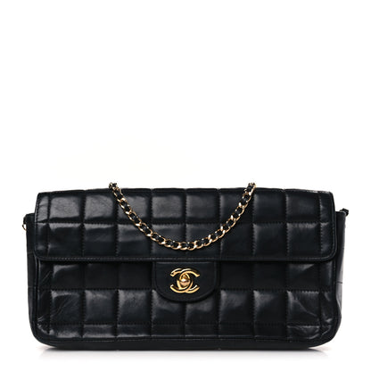 Chanel Lambskin East West Chocolate Bar Flap Black 1 of 11