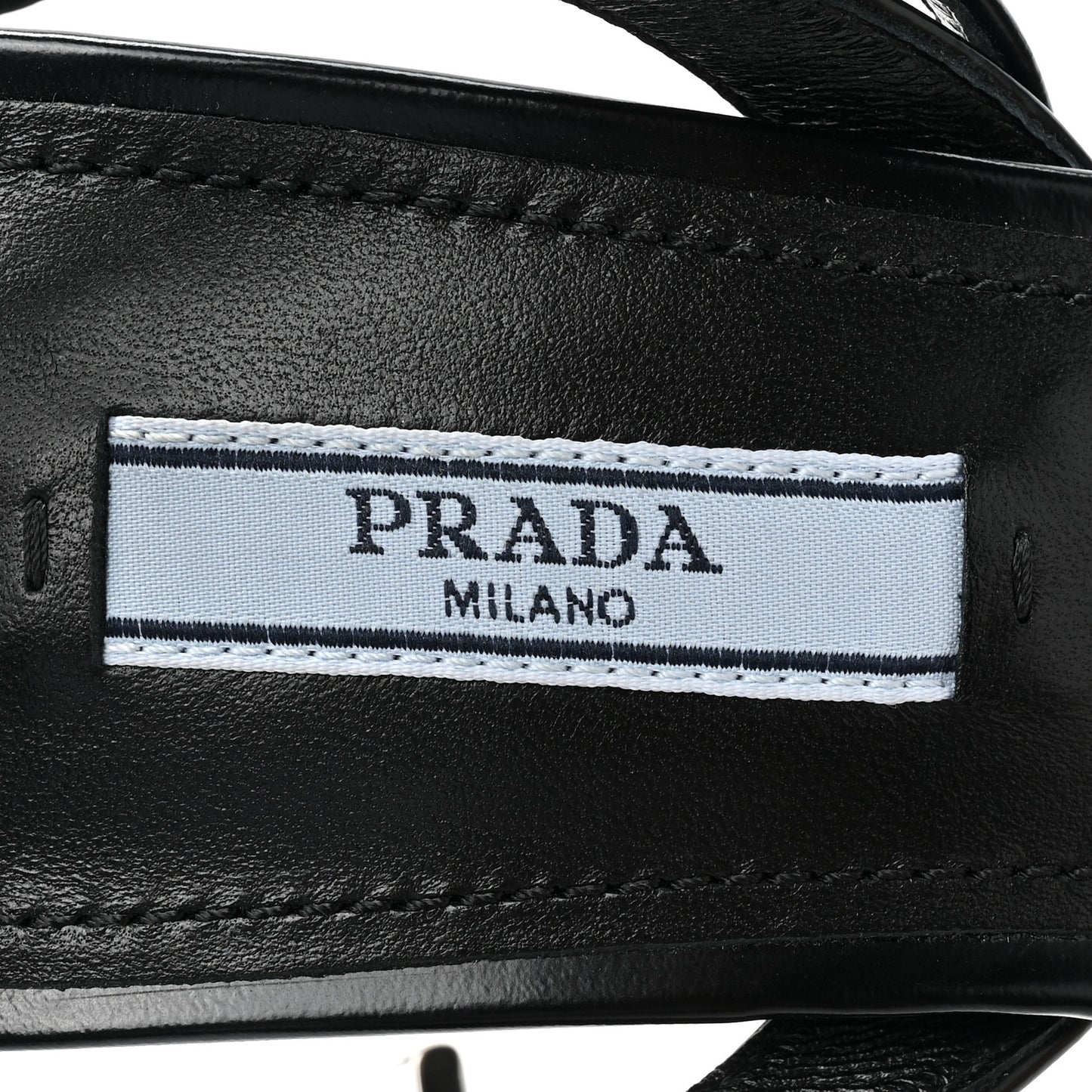 Spazzolato Metal Triangle Logo Ankle Strap 100mm Sandals 39 Black