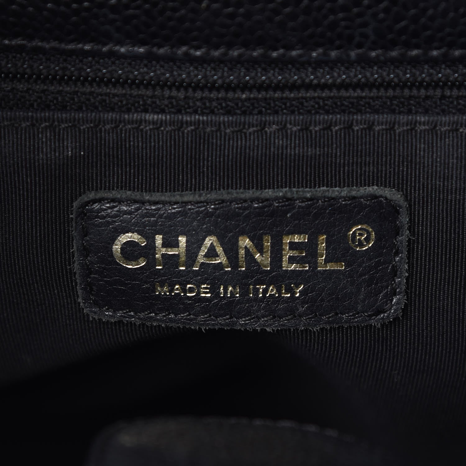 Chanel Caviar Quilted Petit Shopping Tote PST Black 9 of 10