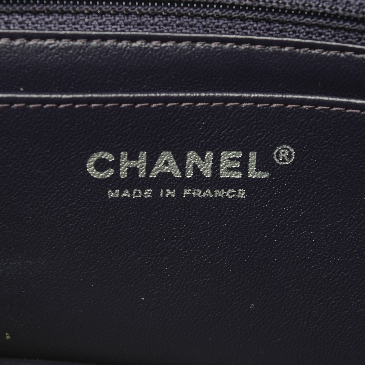 Lambskin Quilted Mini Rectangular Flap Dark Purple