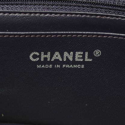 Chanel Lambskin Quilted Mini Rectangular Flap Dark Purple 6 of 8