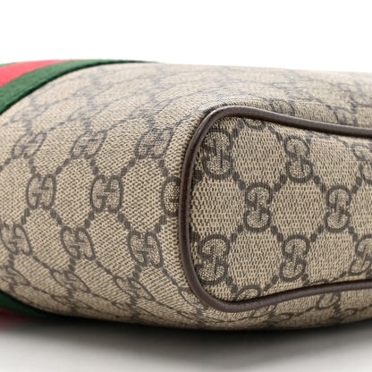 Gucci GG Supreme Monogram Web Medium Ophidia Messenger Bag Brown 9 of 10