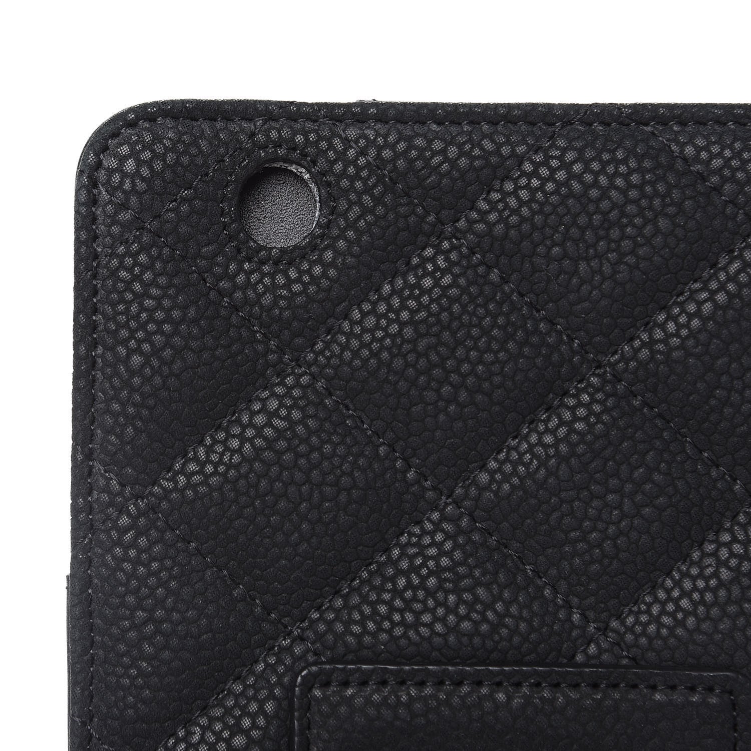 Chanel Iridescent Caviar Quilted Crossbody iPad Holder Black 8 of 11