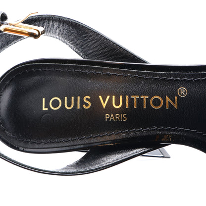 Louis Vuitton Patent Calfskin Shake Sandals 36 Black 9 of 10